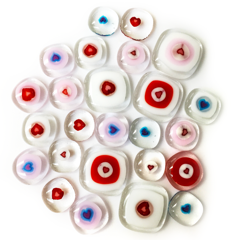 Heart Tokens & Pebbles