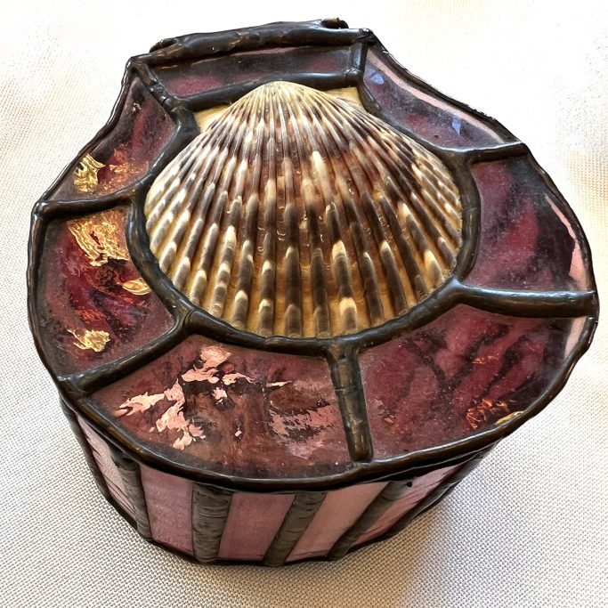 Pink stained glass box