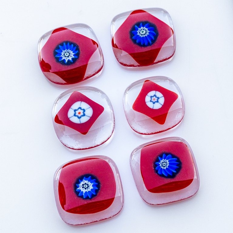Red Tokens with Murrine