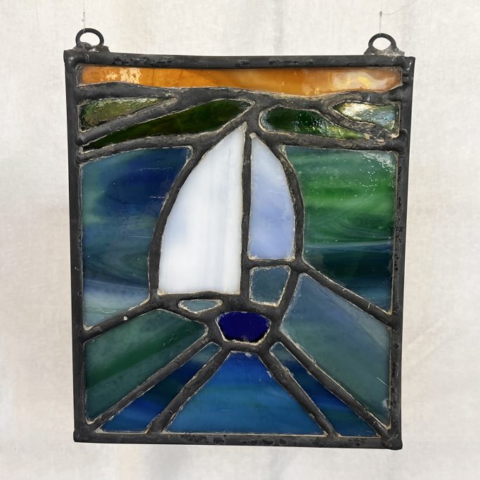 Sailboat stained glass